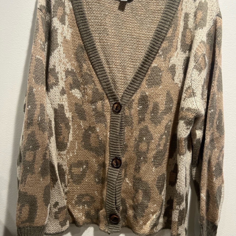 City Sleek oversized Knit cardigan